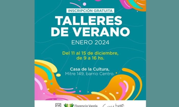 F. Varela - Comienza la inscripción a los talleres de verano 2024